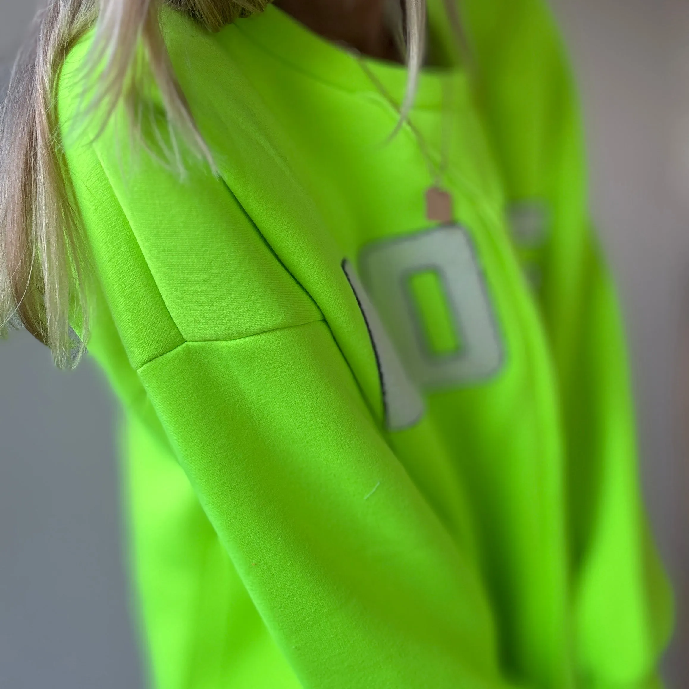 LOVE neon yellow sweatshirt *NEW*