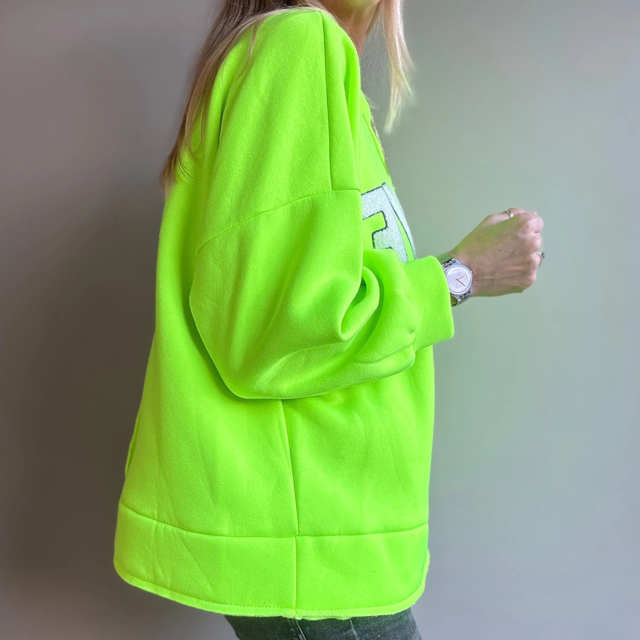 LOVE neon yellow sweatshirt *NEW*