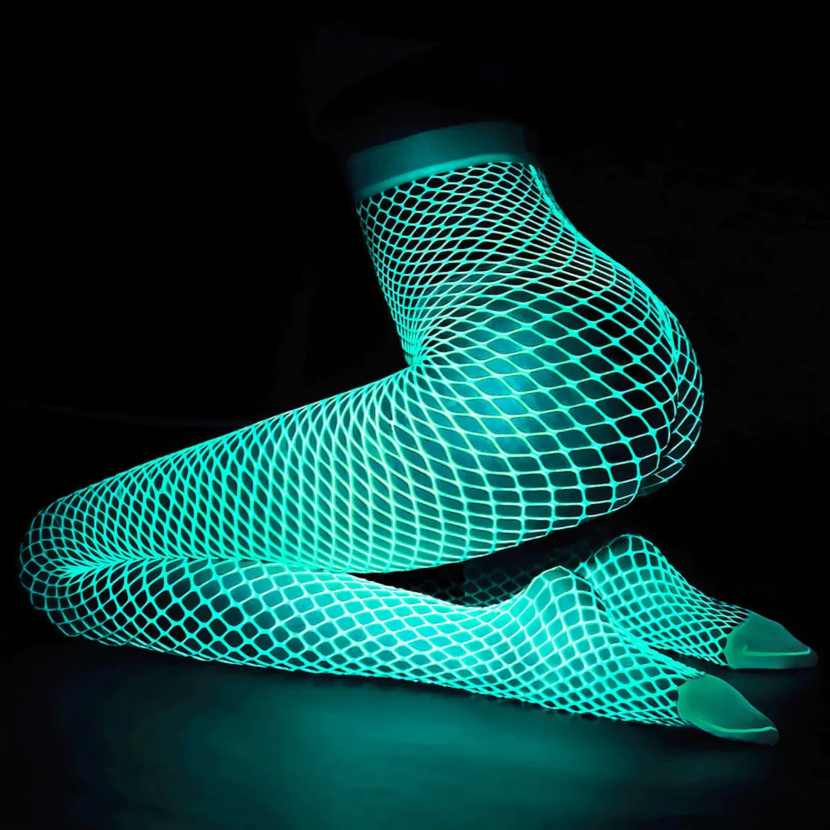 Luminous Glow in the Dark Fishnet Tights