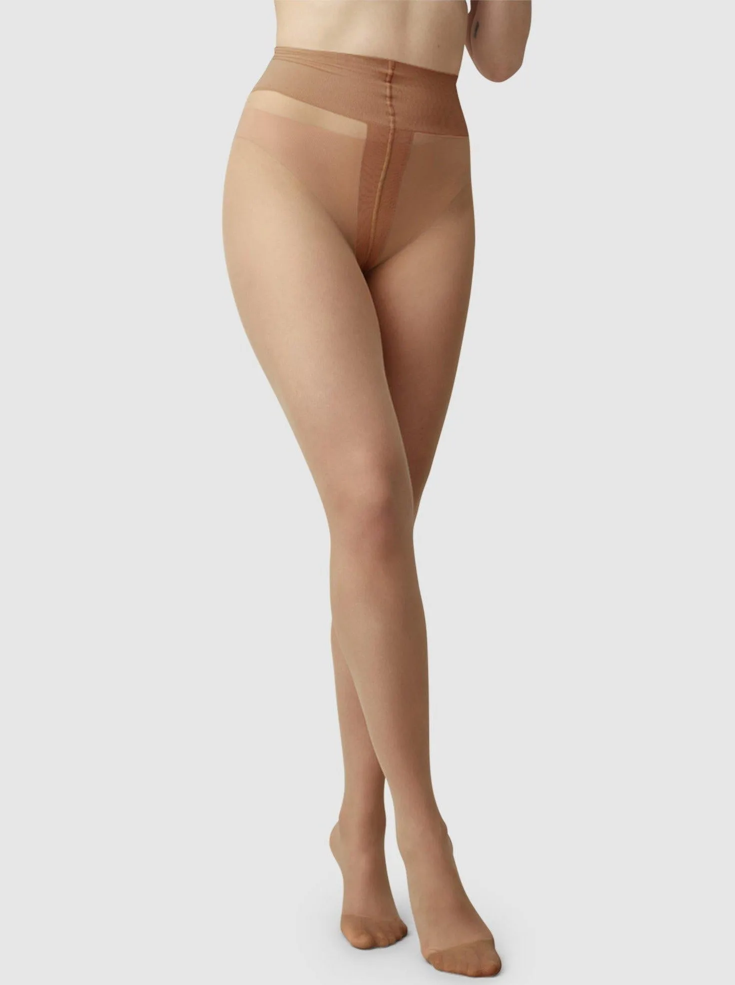 Malva Ladder Resistant Tights - Dark Beige