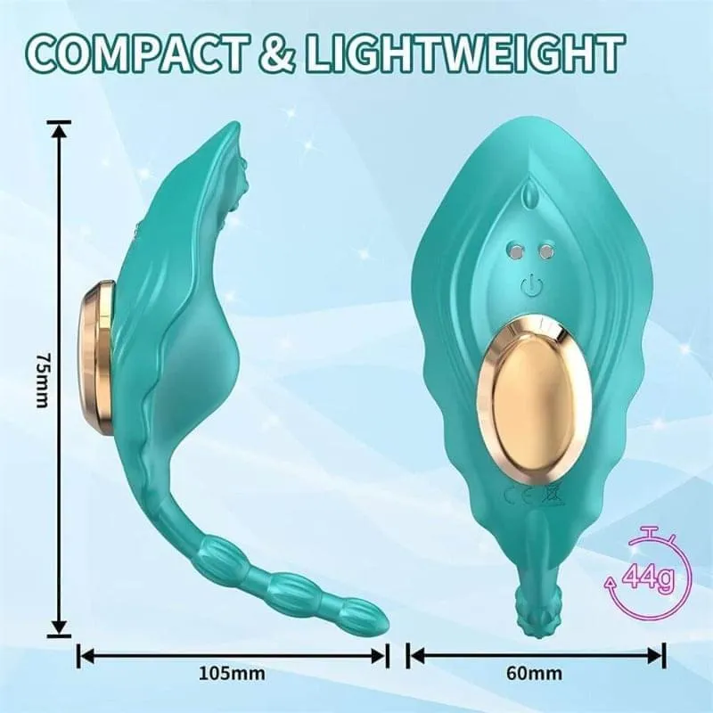 Manta - APP Control Invisible Quiet Butterfly Panty Vibrator with Magnetic Clip