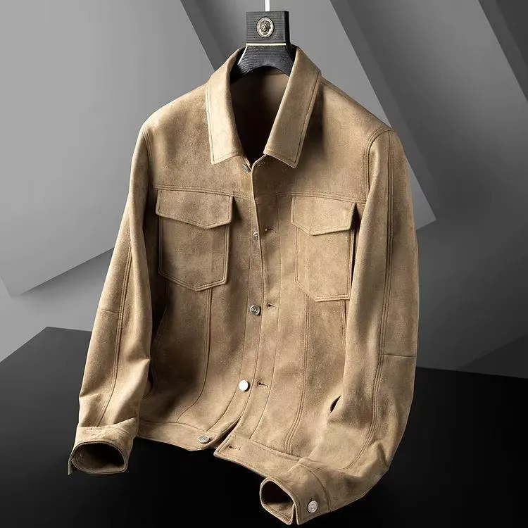 Marco | Regular Fit Suede Overshirt