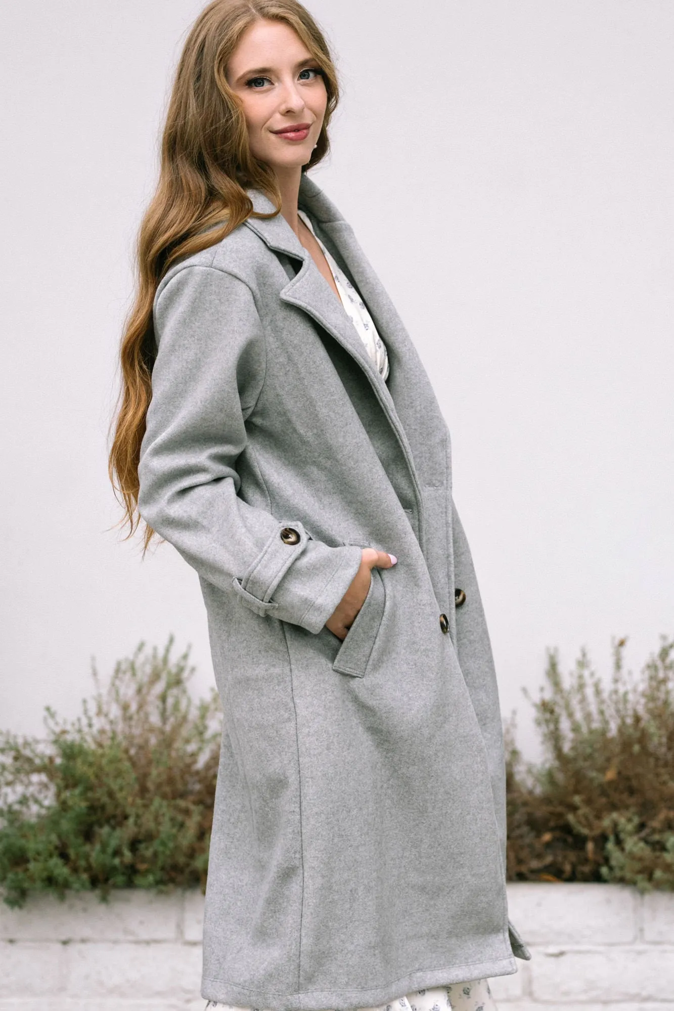 Mason Longline Buttoned Coat