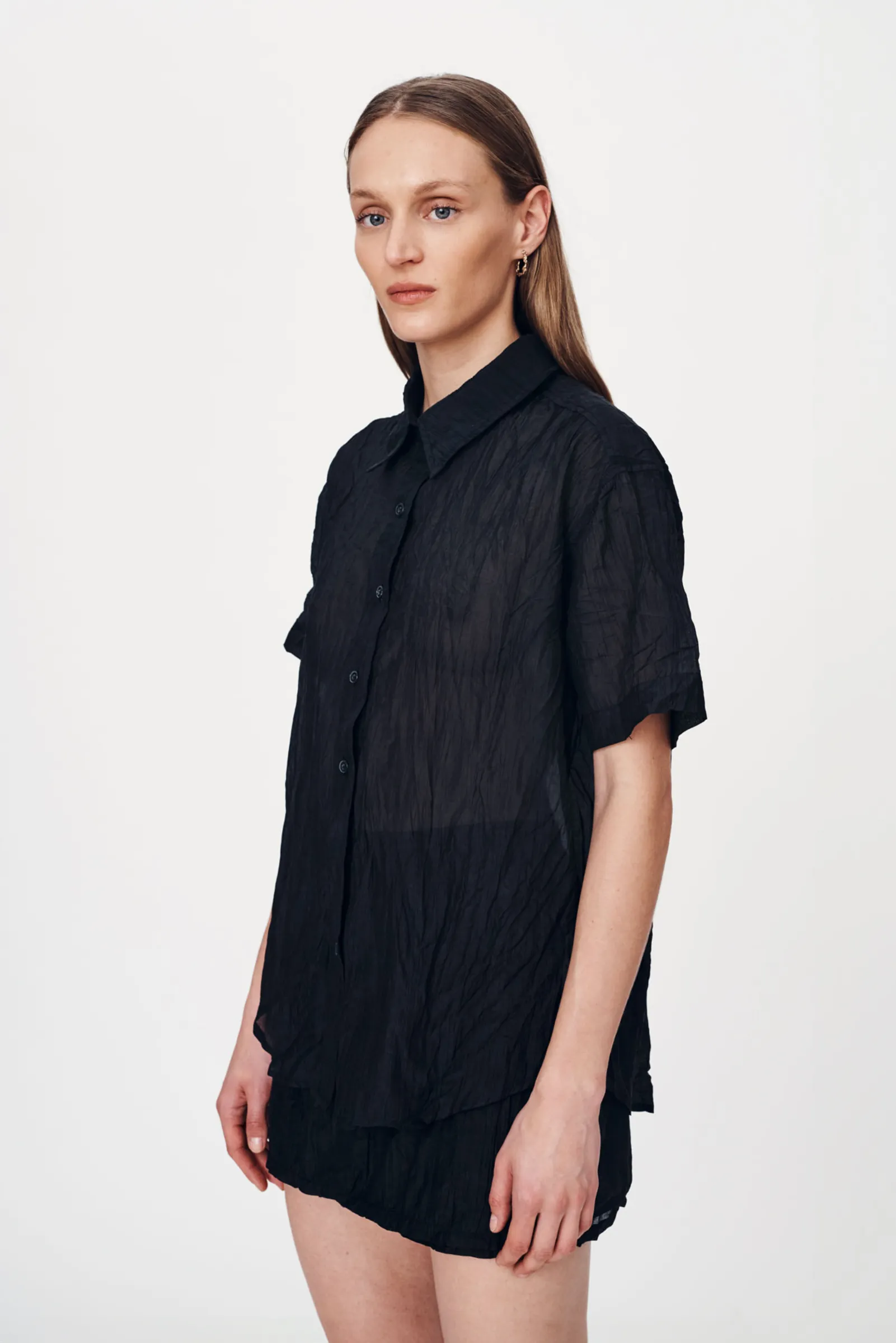 Mason Silk Shirt - Black