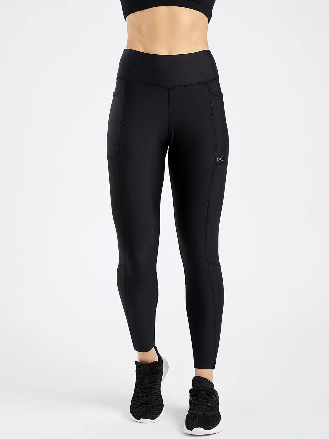 Maxtreme Pace Black Full Length Pocket Leggings