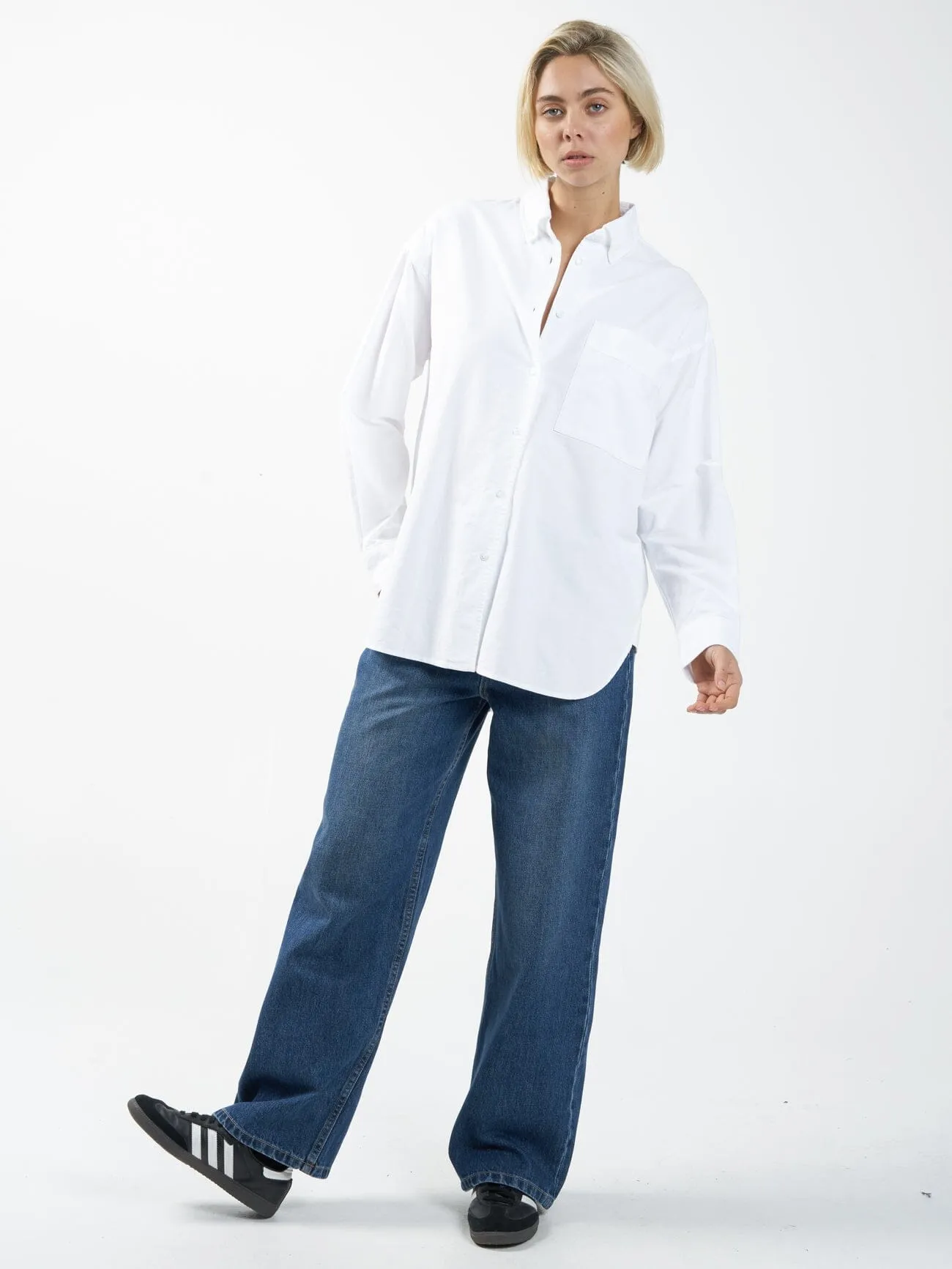 Maxwell Oxford Oversized Shirt - White