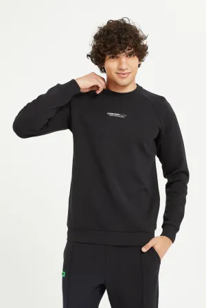 Men Black Soft Touch Sweatshirt