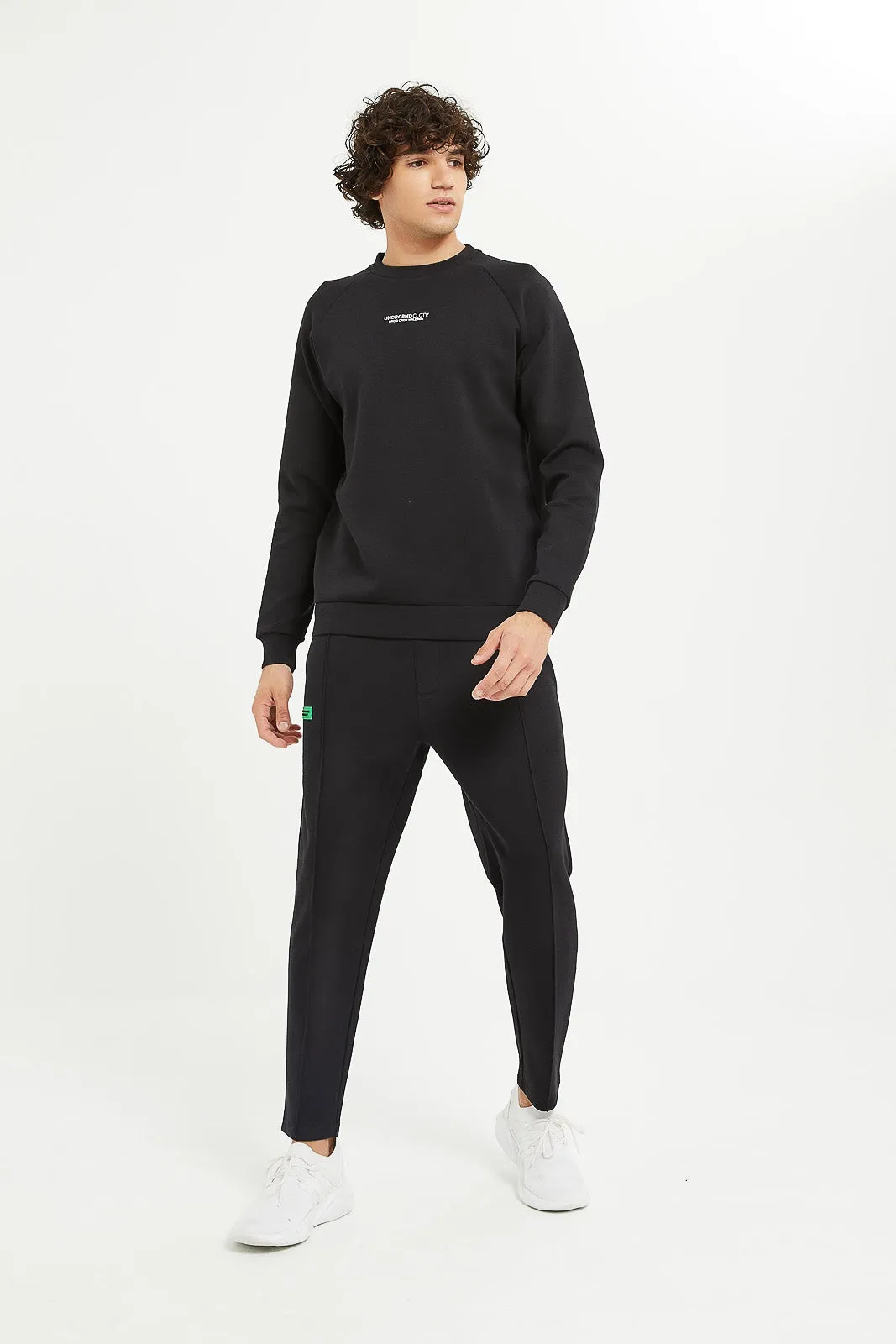 Men Black Soft Touch Sweatshirt