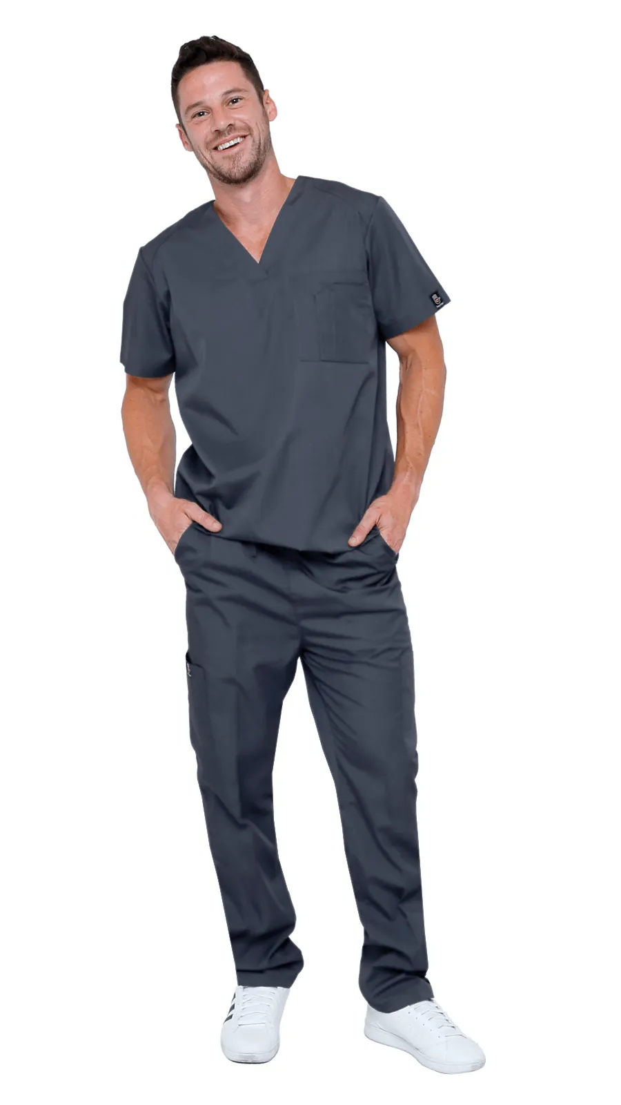 Men's 6 Pocket Soft Stretch Uniform Scrubs - Style ST101