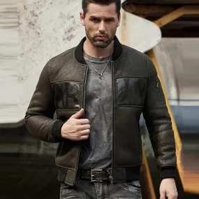 Men's B3 Bomber Moto Leather Jacket