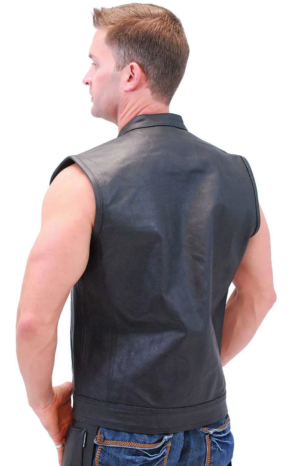 Men's Concealed Pocket Club Vest w/1 Piece Back #VM320GK