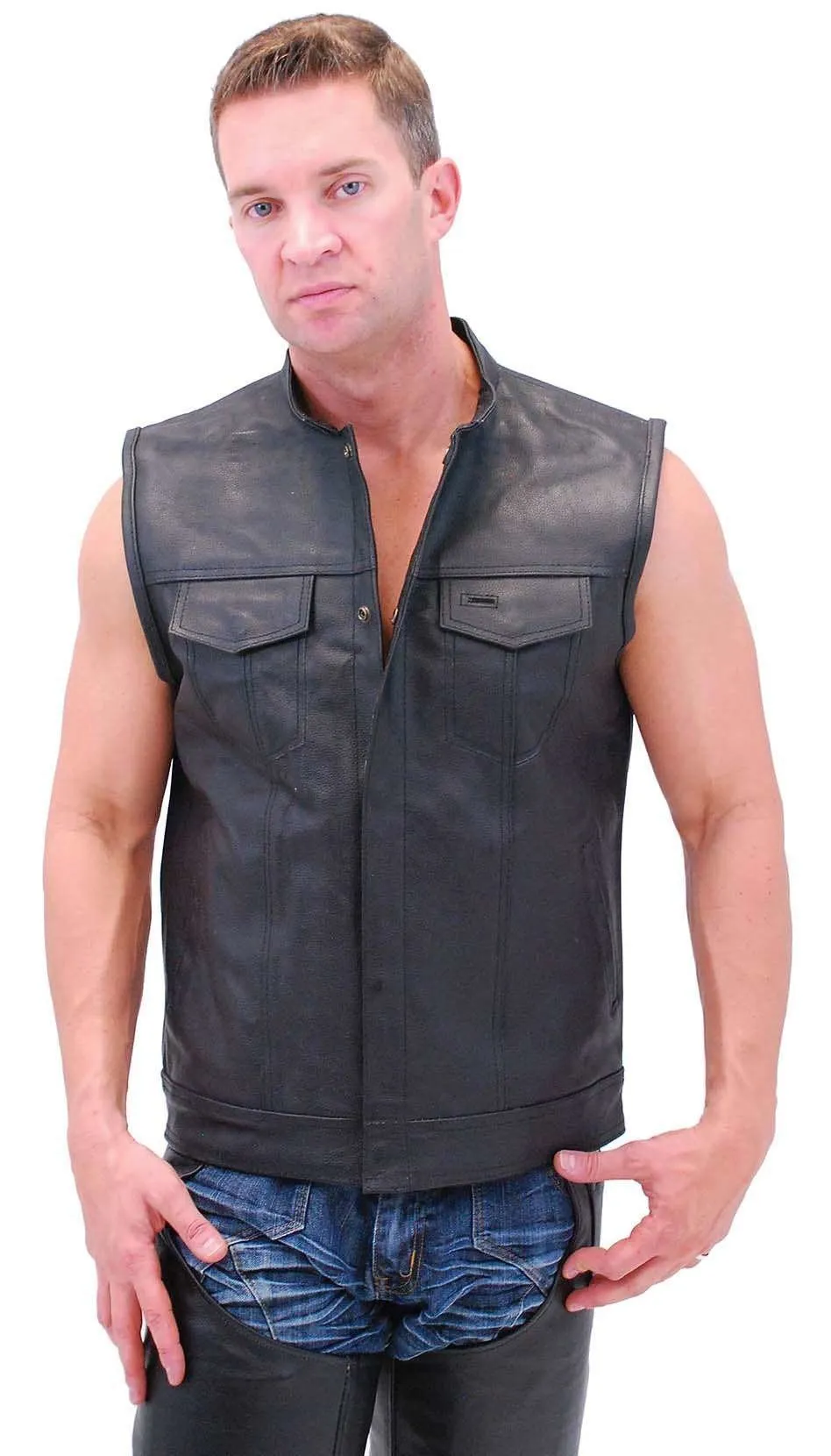 Men's Concealed Pocket Club Vest w/1 Piece Back #VM320GK