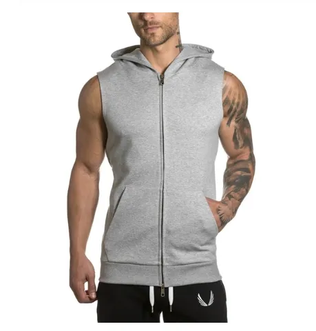 Men's Lace Hooded Plain Cardigan Sweatshirt