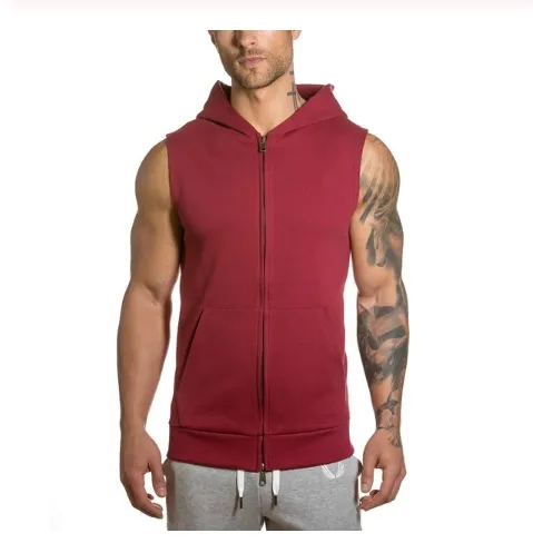 Men's Lace Hooded Plain Cardigan Sweatshirt