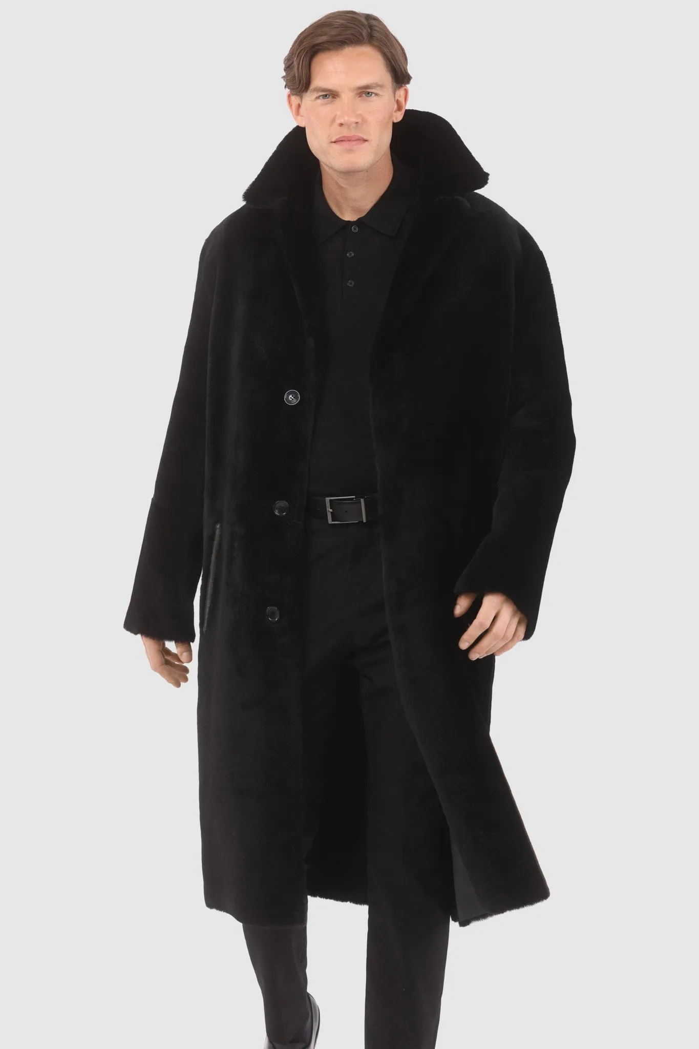 Men's Reversible Merino Shearling Lamb Coat