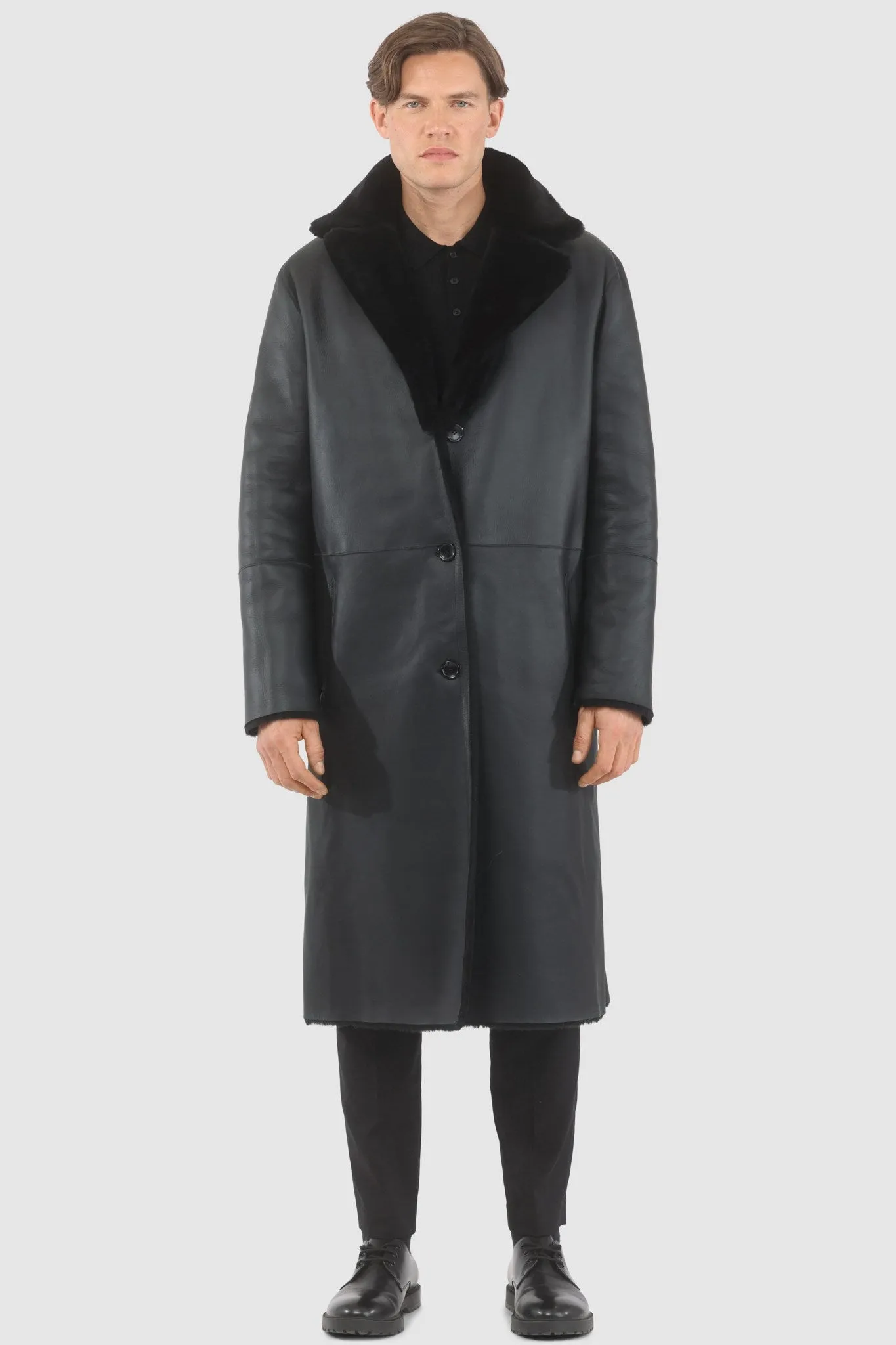 Men's Reversible Merino Shearling Lamb Coat