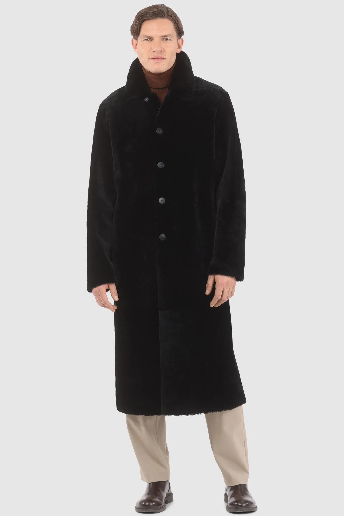 Men's Reversible Select Shearling Lamb Coat