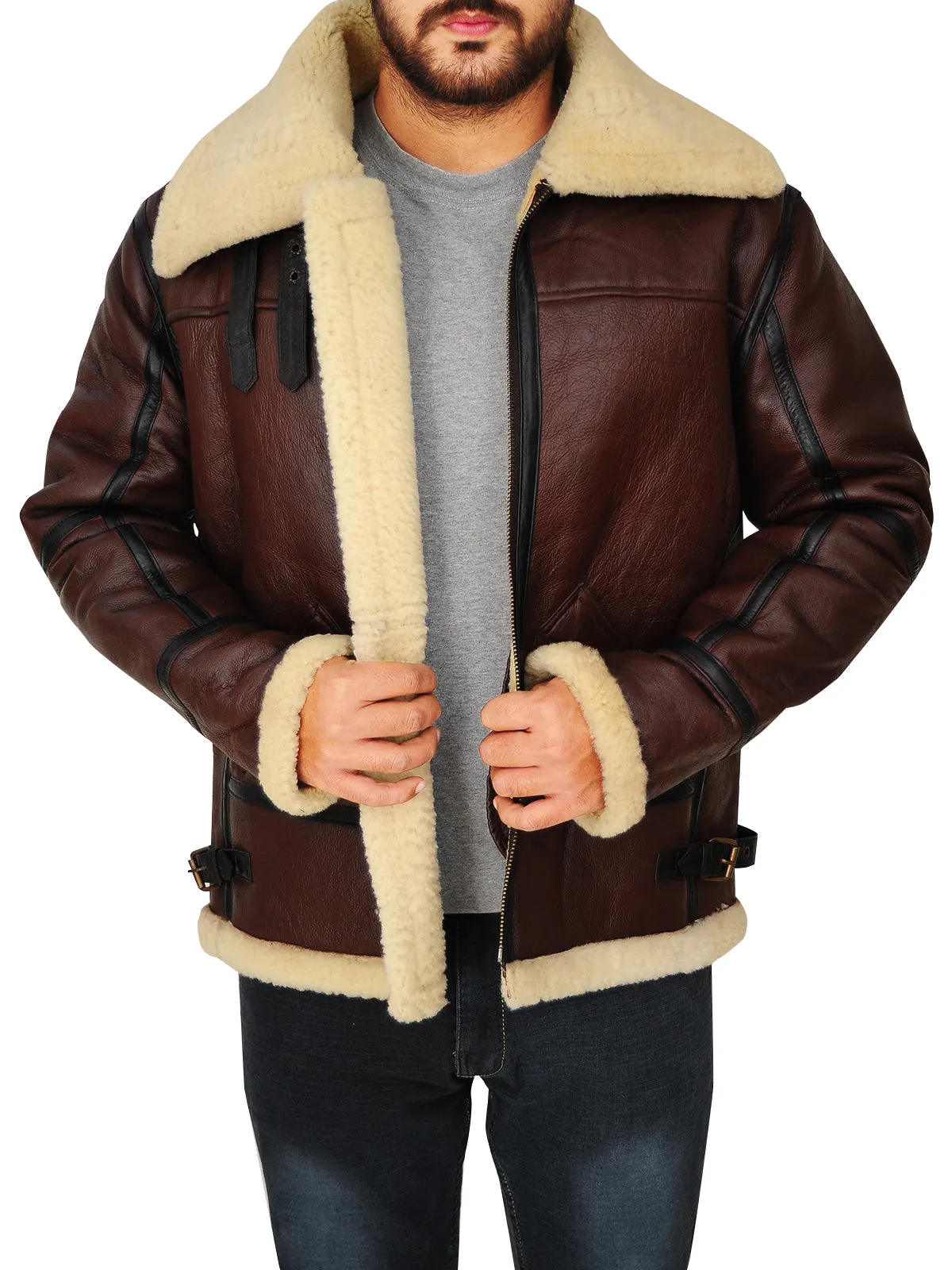 Men's Shearling B3 Bomber Jacket