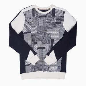 Men's Terry Knit Jacquard Sweatshirt