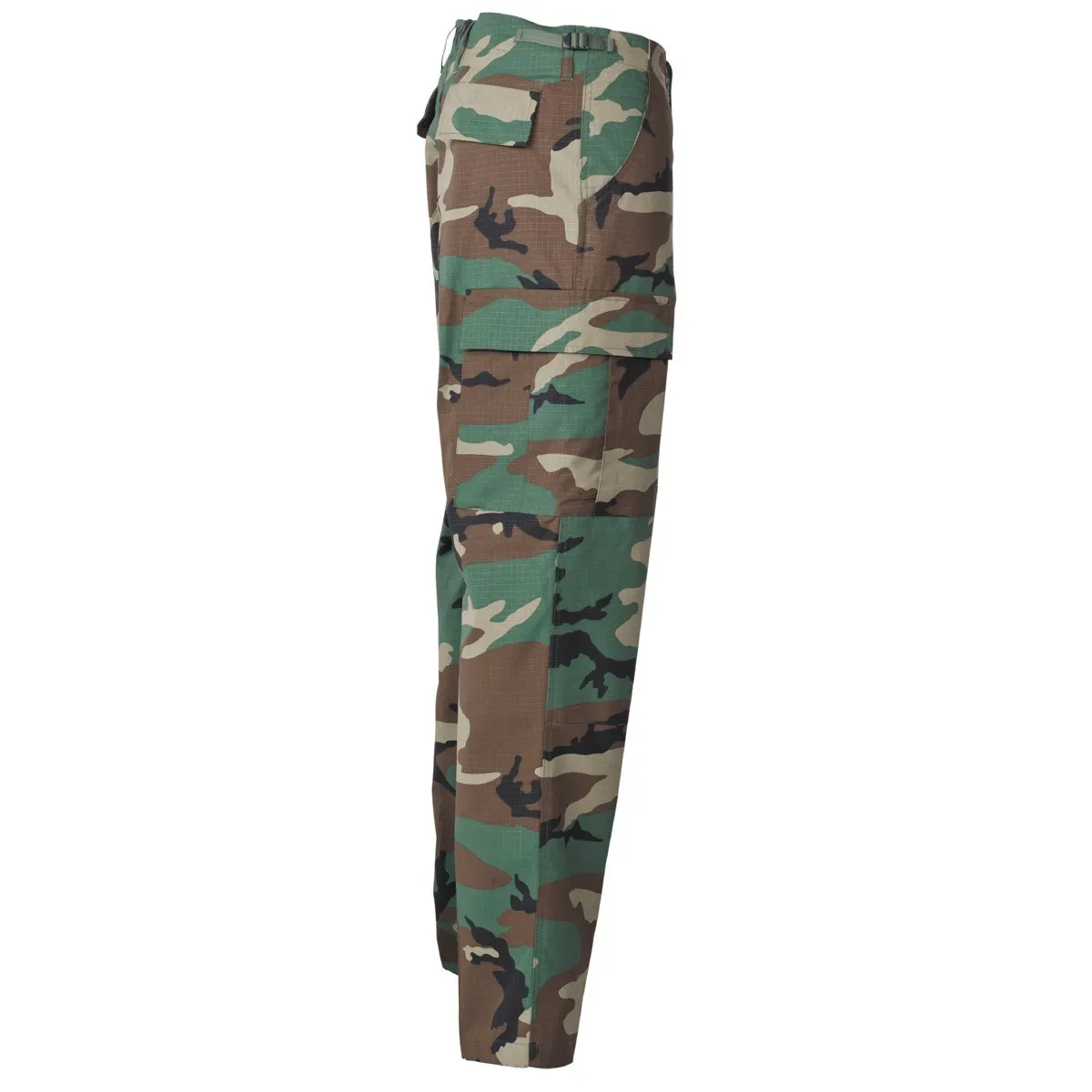 MFH BDU Ripstop Combat Trousers Woodland Camo