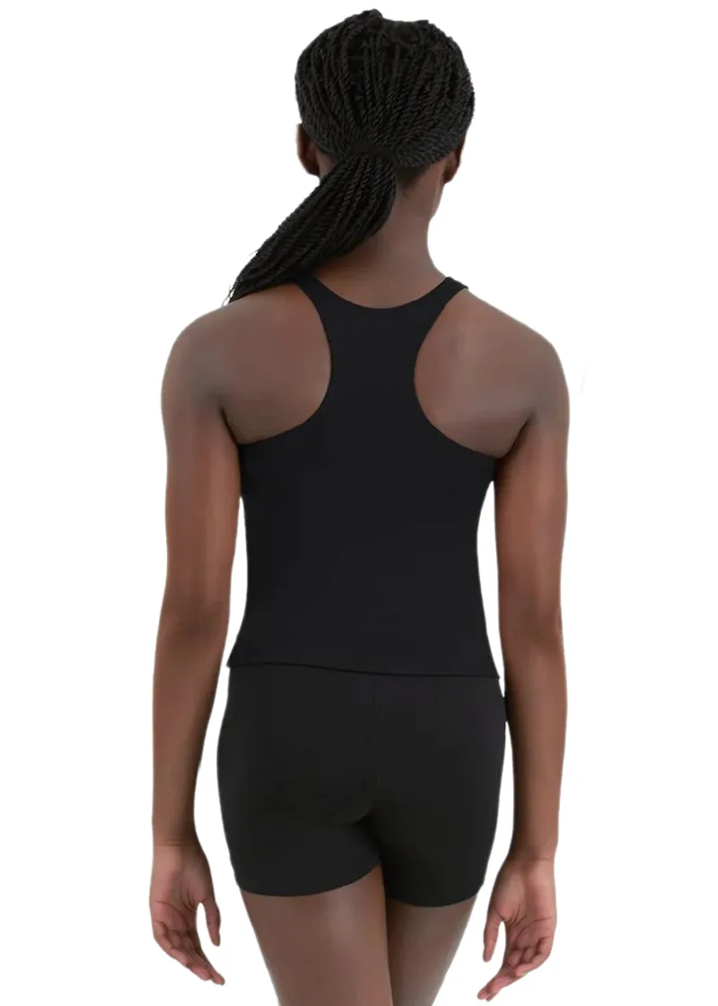 Microfiber Racerback Tank Top (Black)