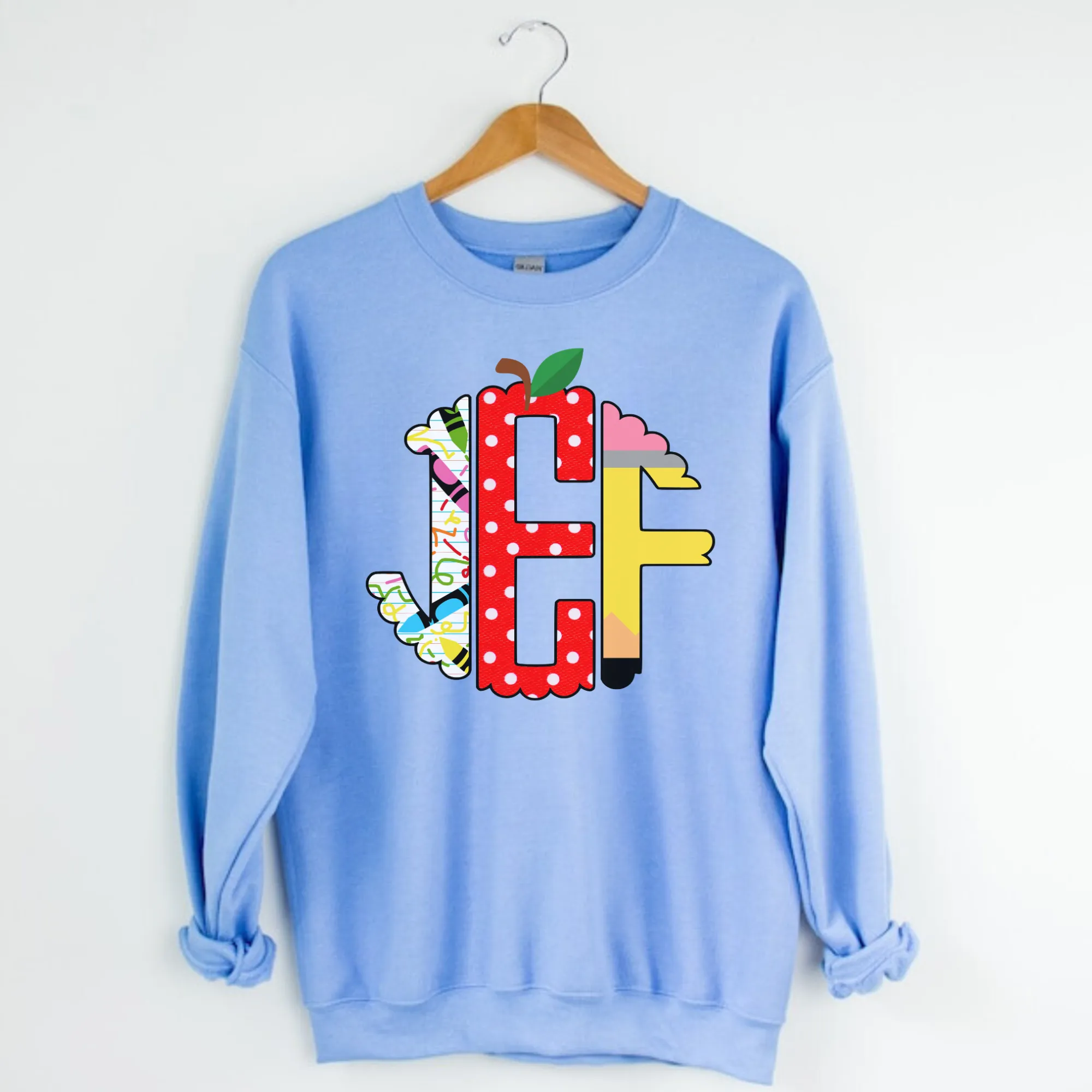 Monogram Teacher Crewneck Sweatshirt