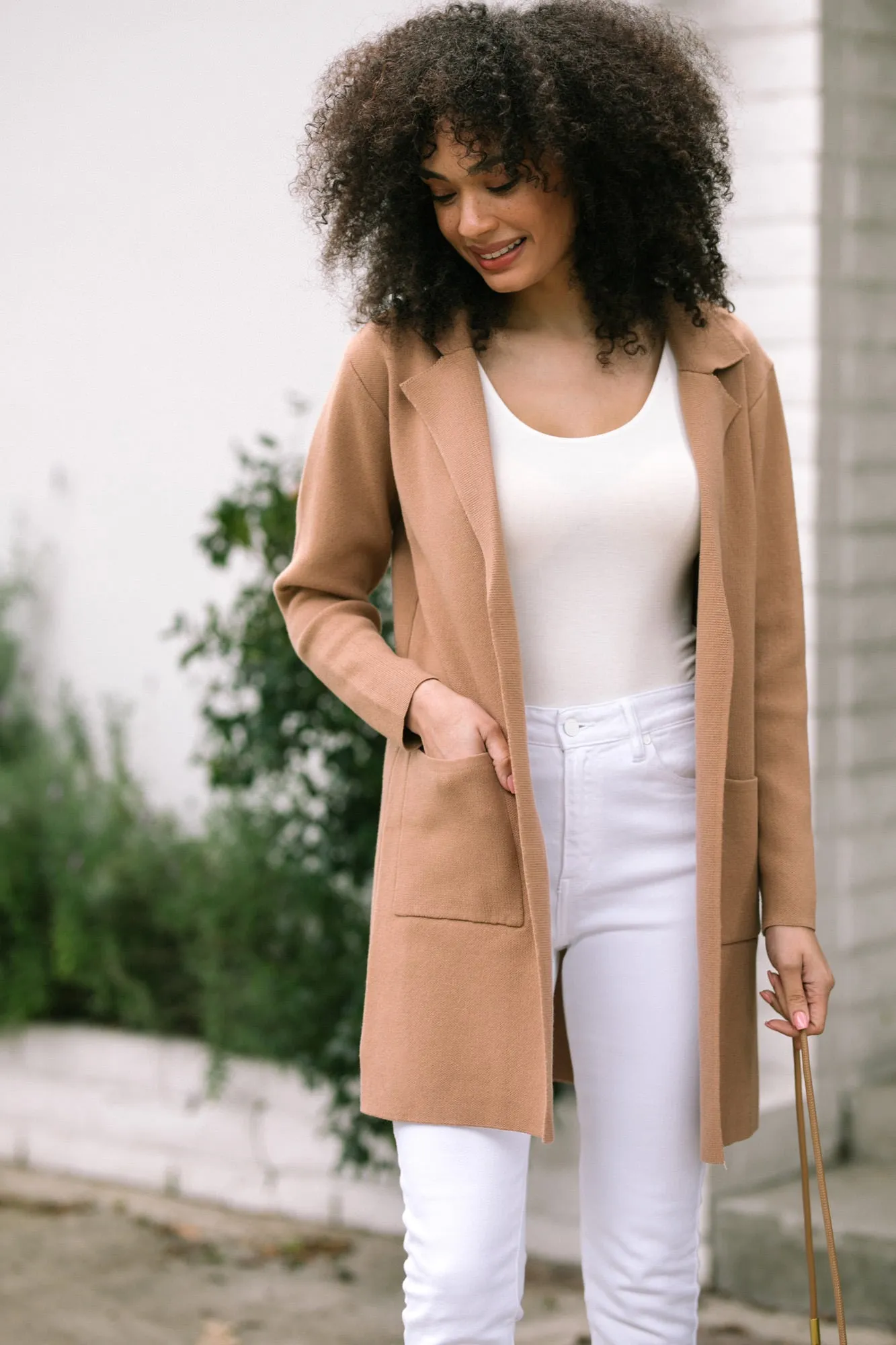 Natasha Lapel Knit Coat