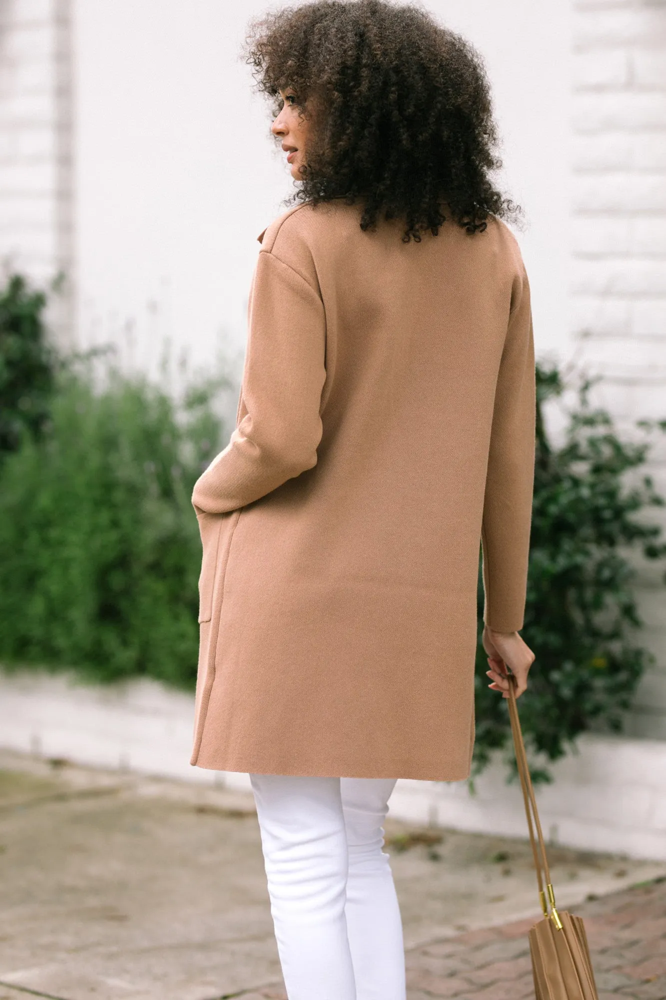 Natasha Lapel Knit Coat