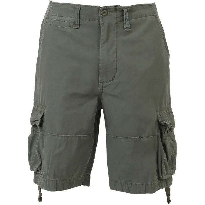 Olive Drab - Military Vintage Infantry Utility Shorts