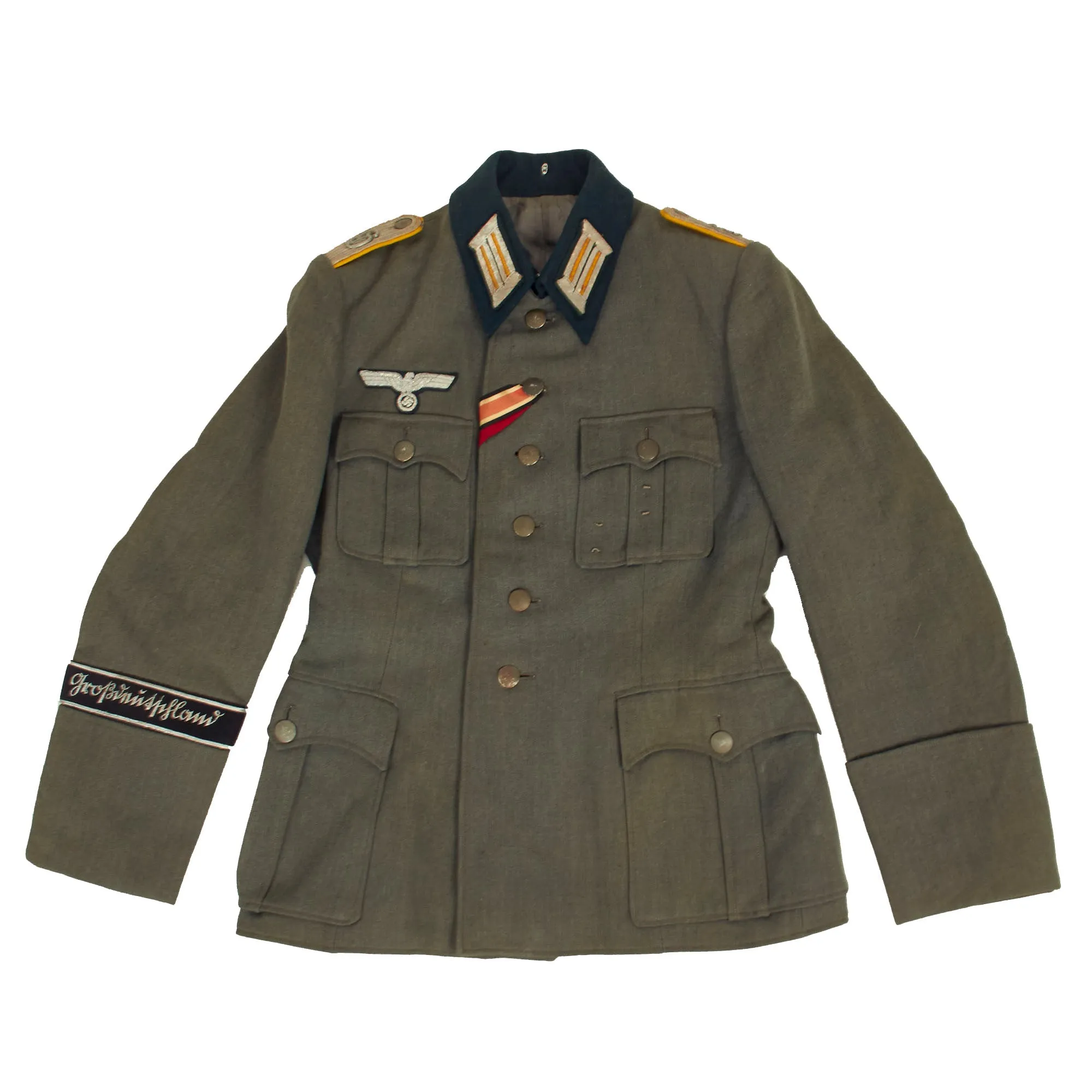 Original German WWII Heer Army Großdeutschland Division Reconnaissance Officer's M36 Field Tunic with Breeches