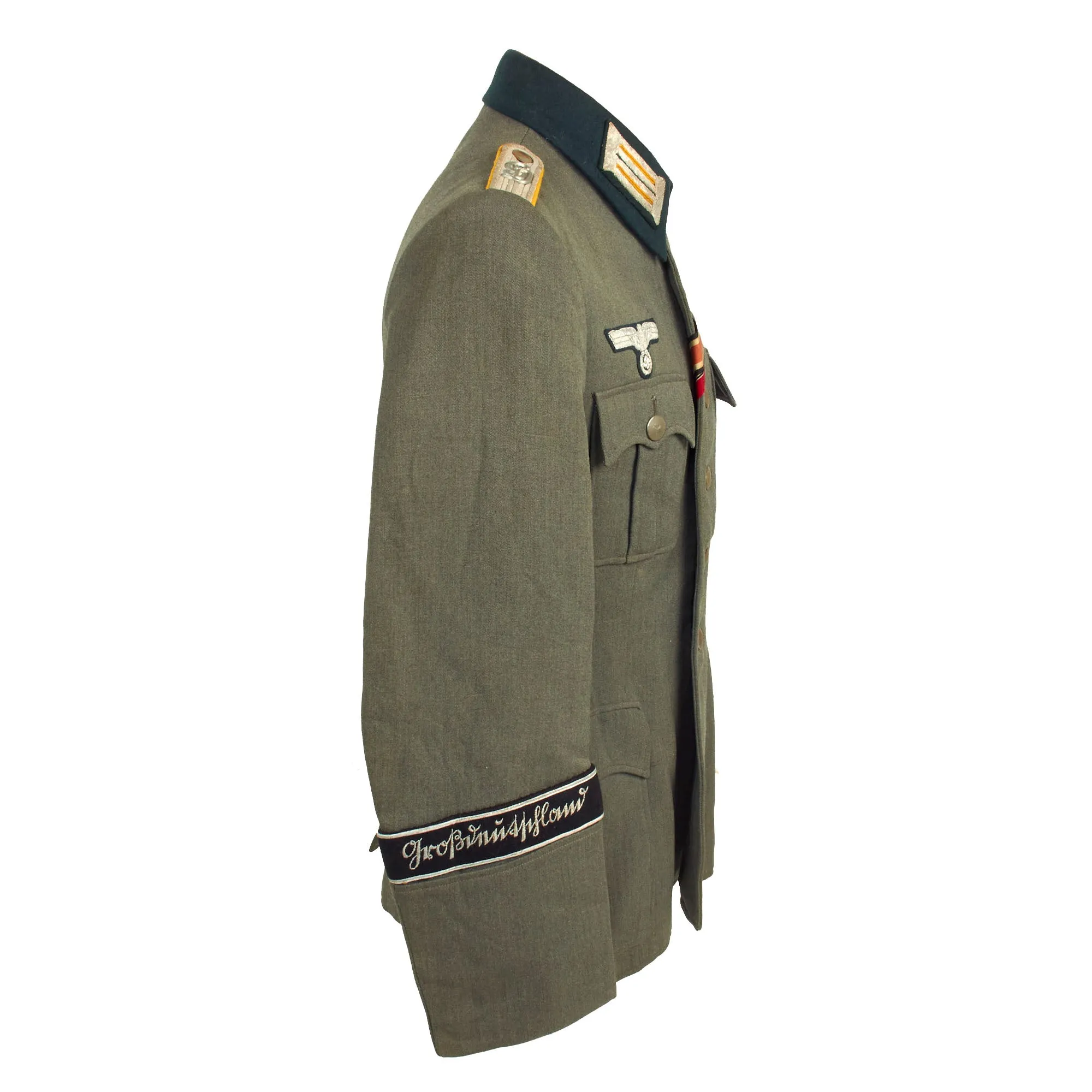 Original German WWII Heer Army Großdeutschland Division Reconnaissance Officer's M36 Field Tunic with Breeches