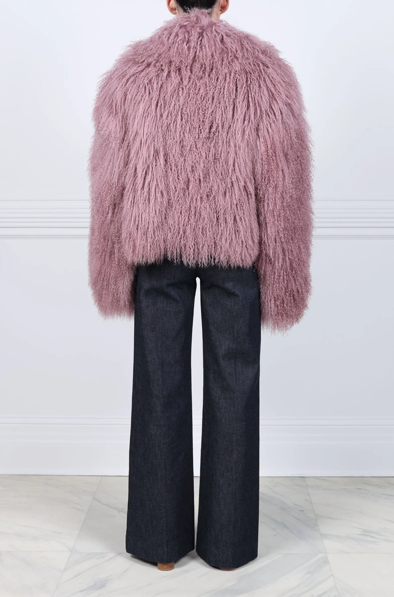 Oversized Curly Shearling Jacket