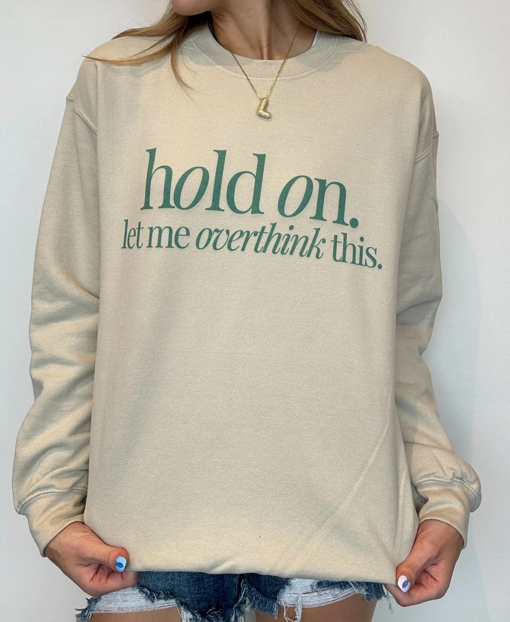 Overthinking Graphic Sweatshirt