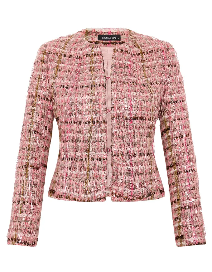 Paris Jacket Pink/Ivory - Australian Made