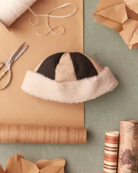 Patchwork Shearling Hat