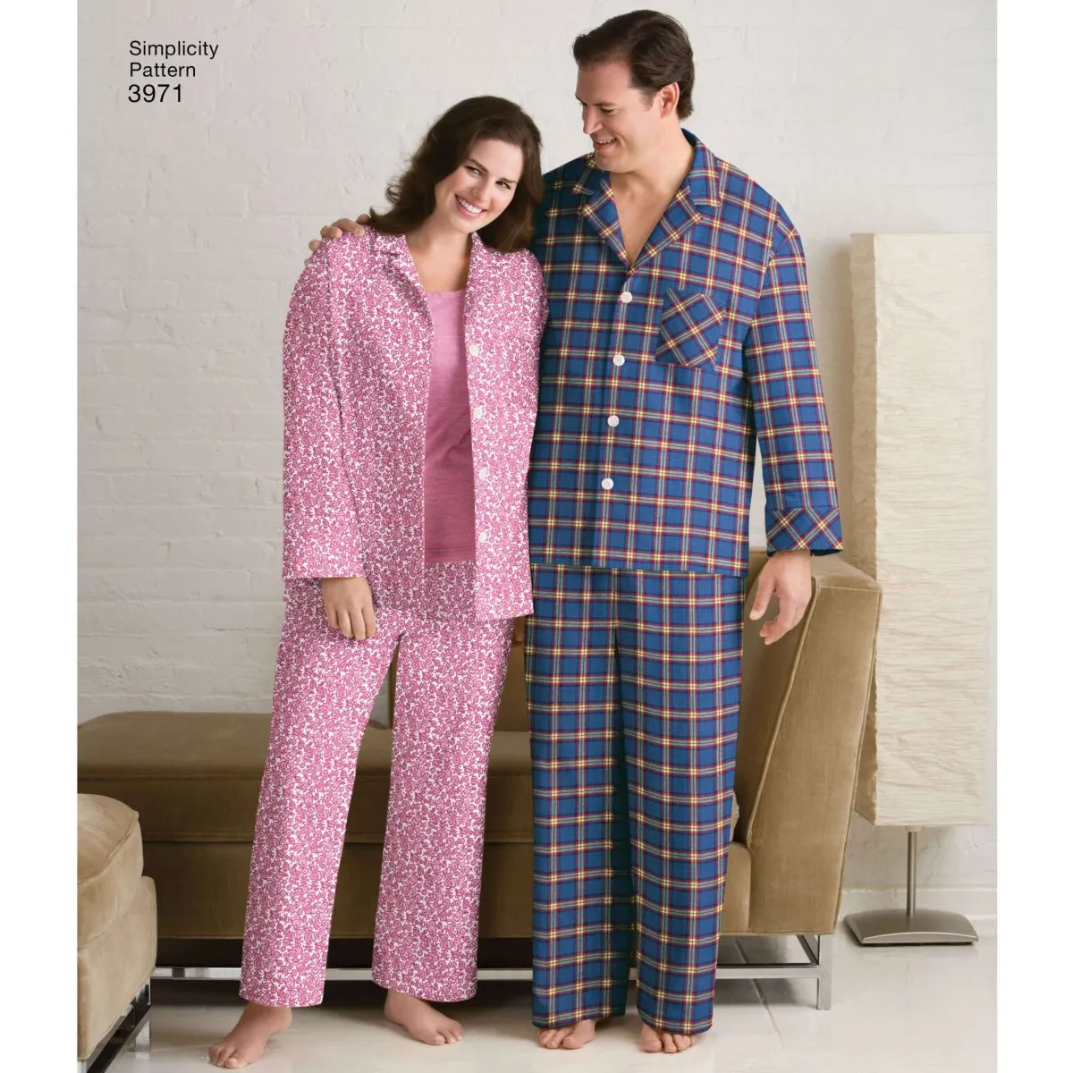 Pattern - Simplicity - S3971 - Unisex Pyjamas and Knit Tank Top (XL- XXXL)