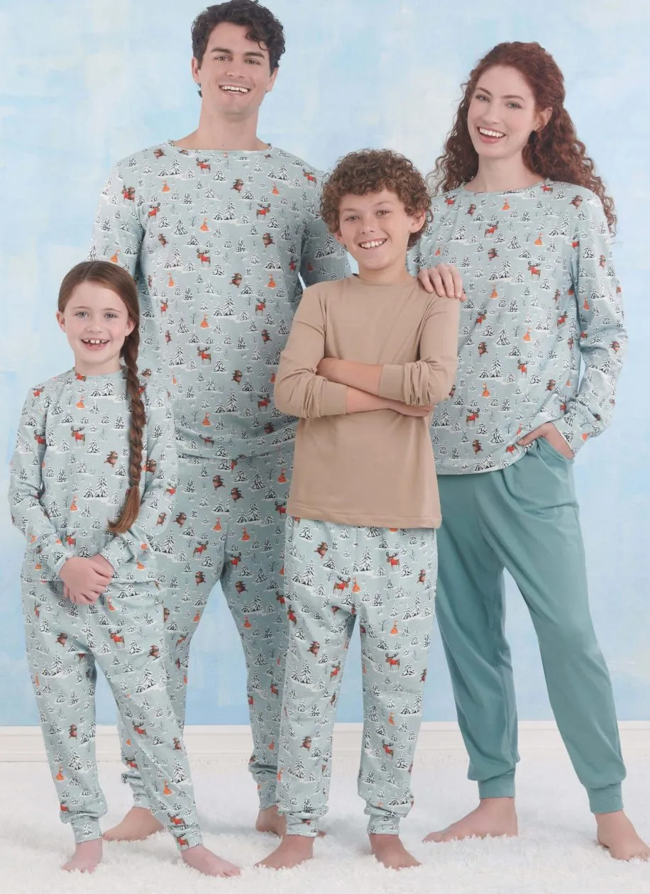 Pattern - Simplicity - S9861 -Children’s, Teens’ and Adults’ Knit Loungewear