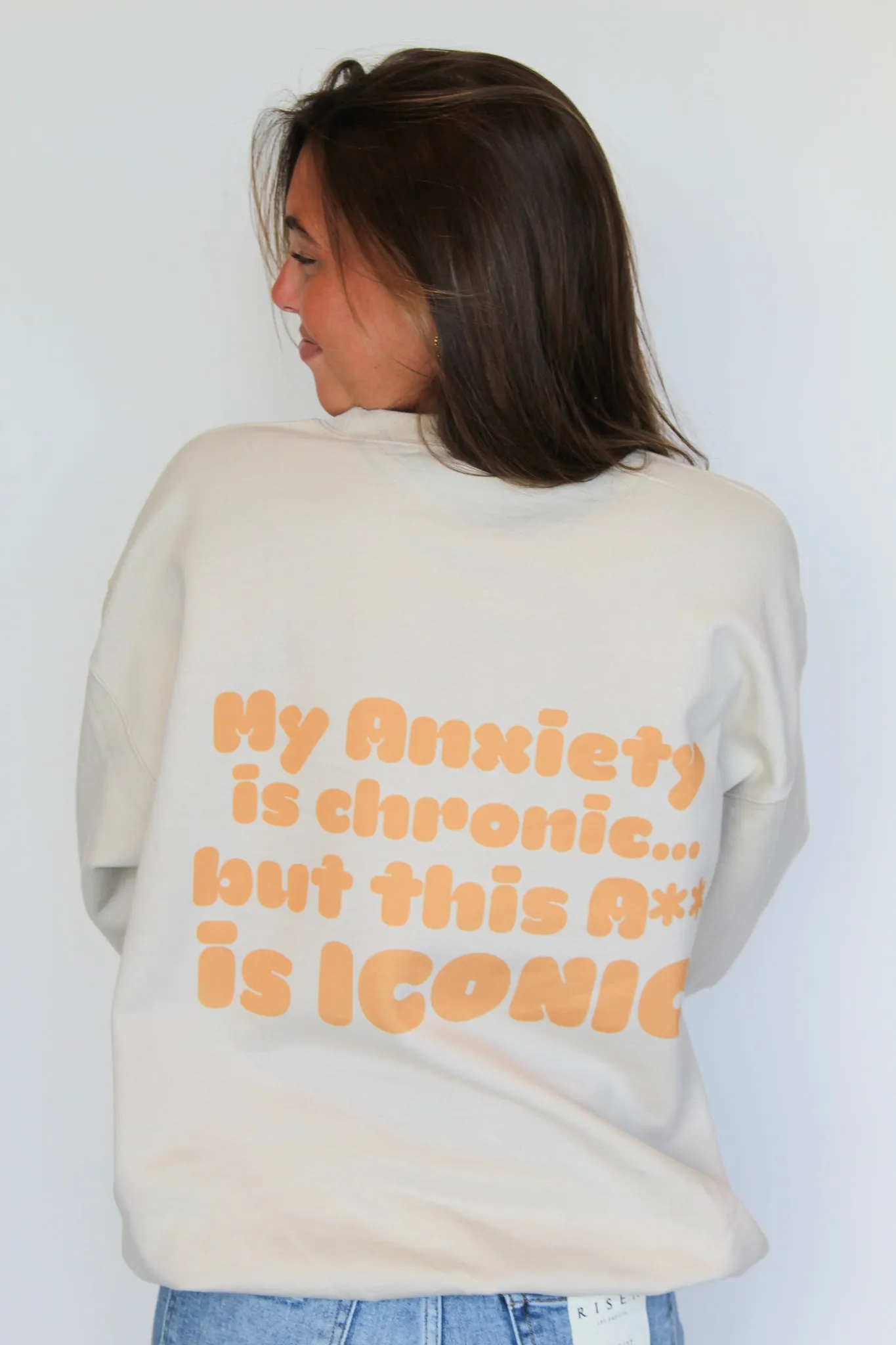 Peach Iconic Graphic Sweatshirt