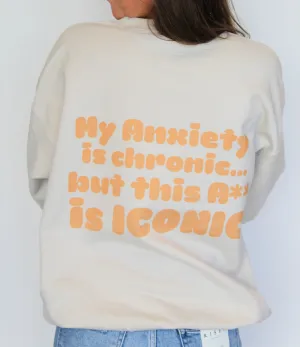 Peach Iconic Graphic Sweatshirt