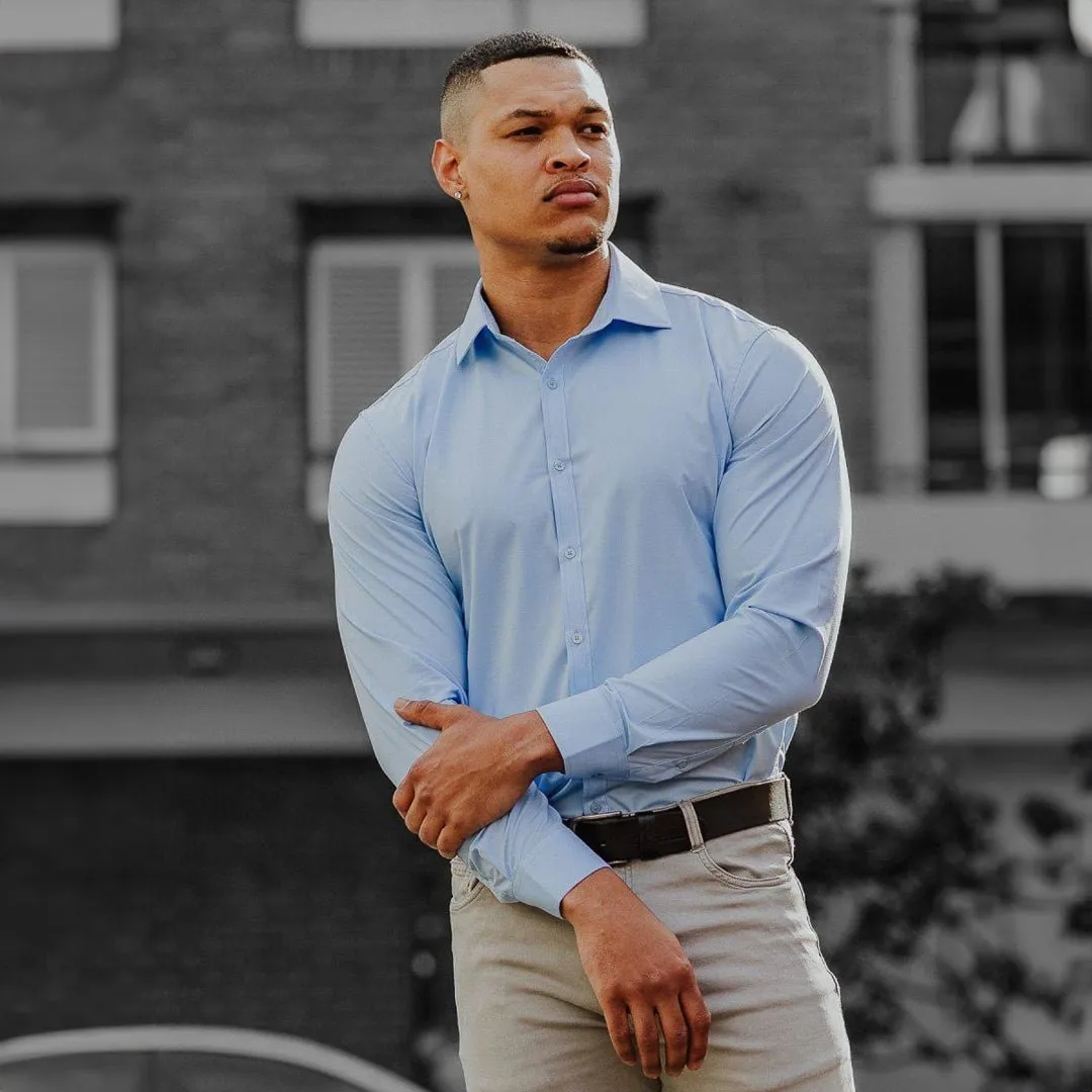 Performance Bamboo Dress Shirt - Sky Blue