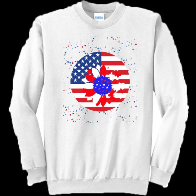 Petal Flag Women's Crewneck Sweatshirt - Ships from The US