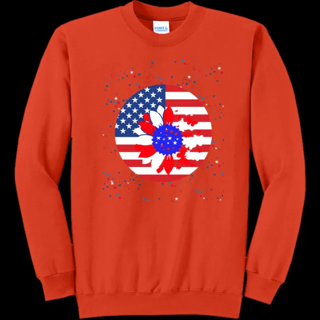 Petal Flag Women's Crewneck Sweatshirt - Ships from The US