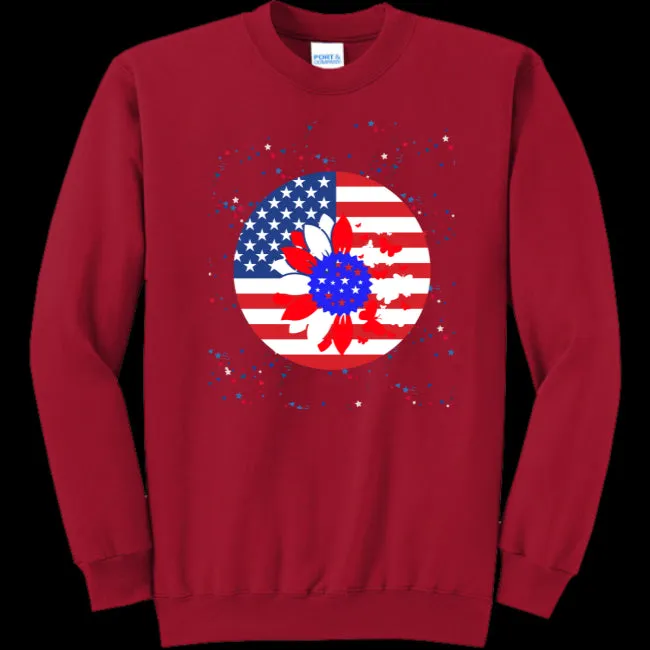 Petal Flag Women's Crewneck Sweatshirt - Ships from The US