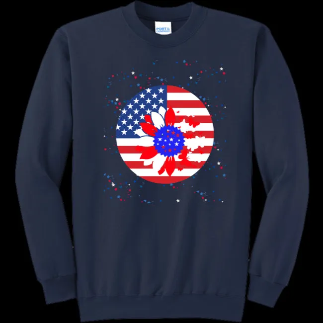 Petal Flag Women's Crewneck Sweatshirt - Ships from The US