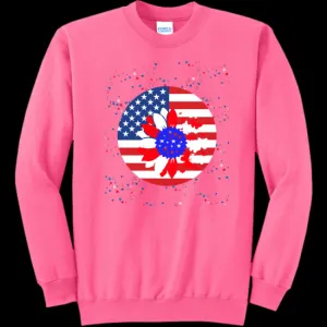 Petal Flag Women's Crewneck Sweatshirt - Ships from The US