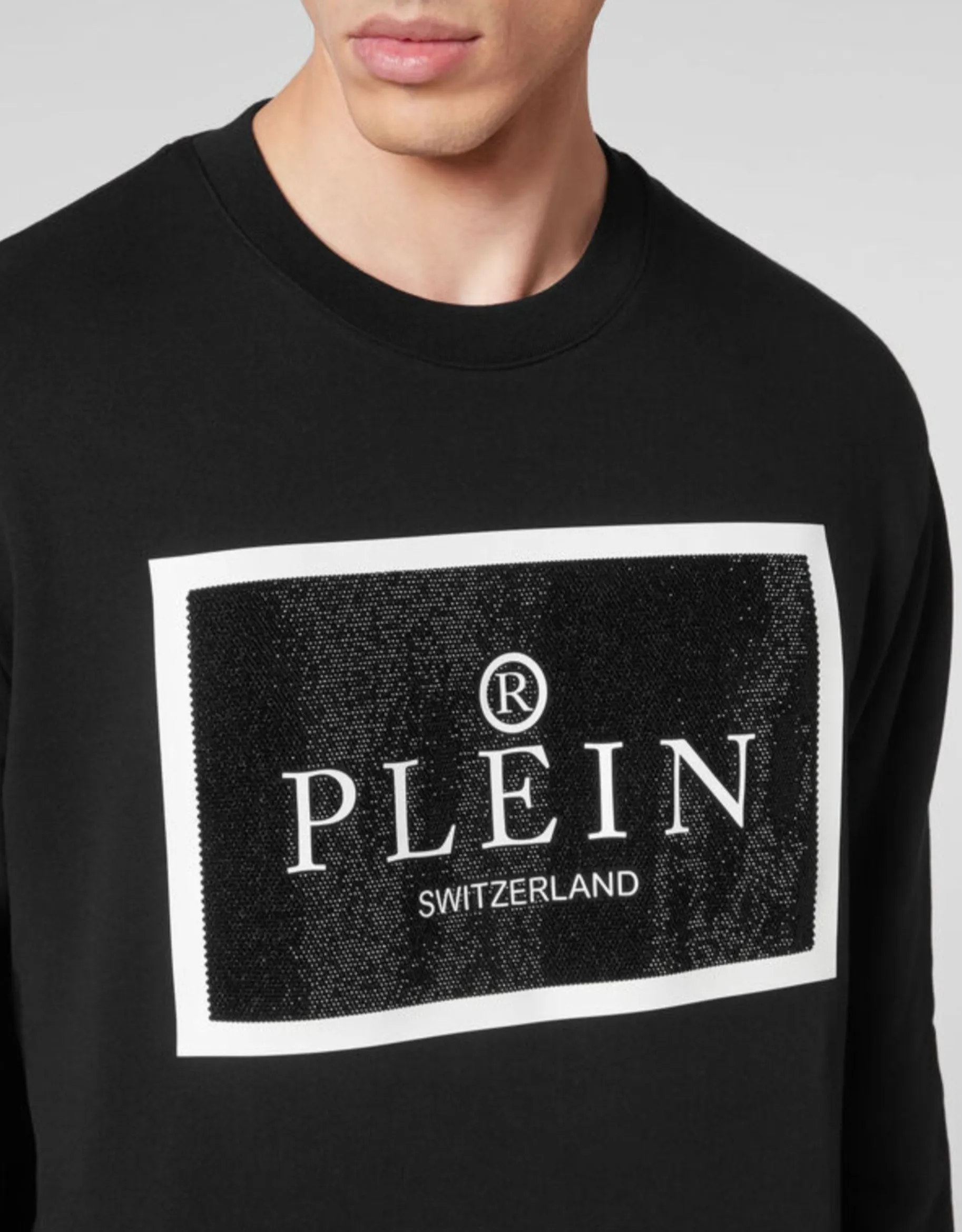 Philipp Plein Black Sweatshirt LS TM Size M