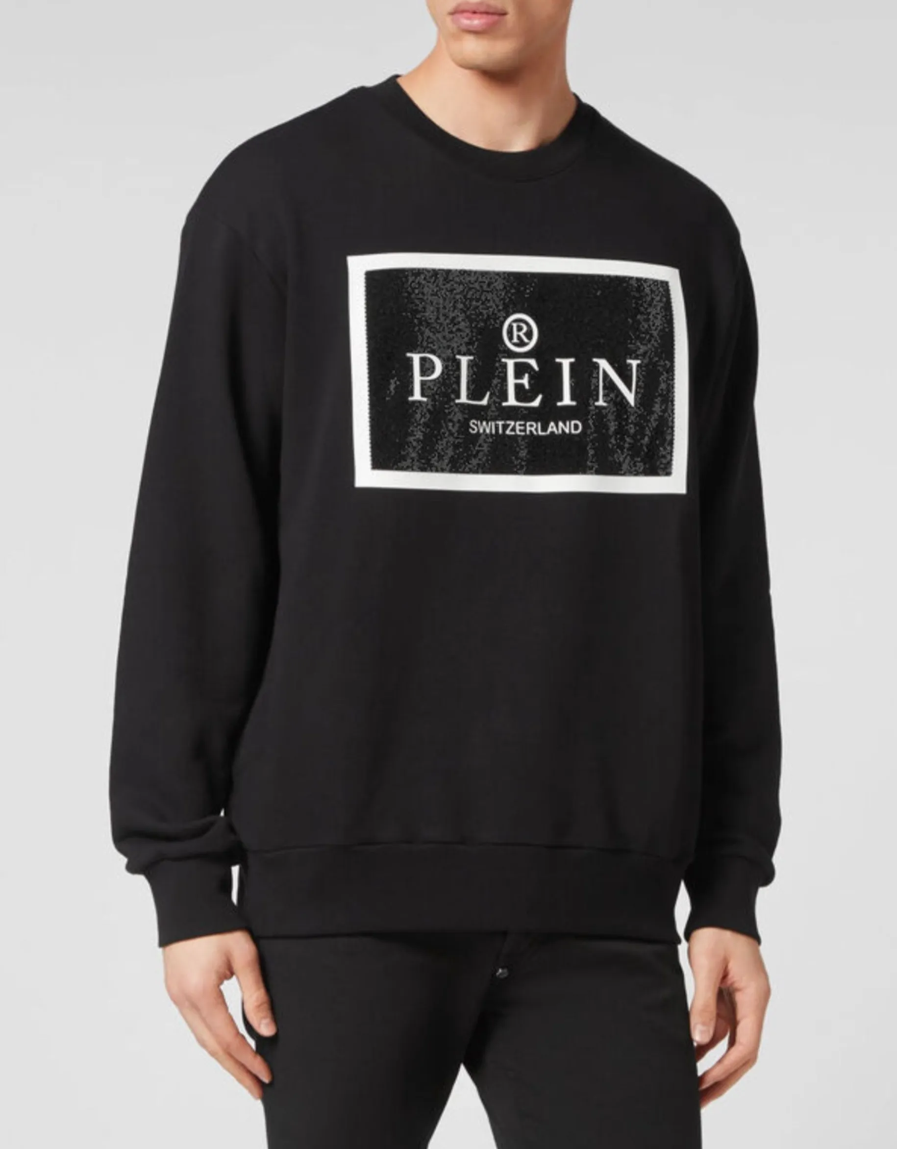 Philipp Plein Black Sweatshirt LS TM Size M