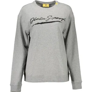 Plein Sport Gray Cotton Women Sweater