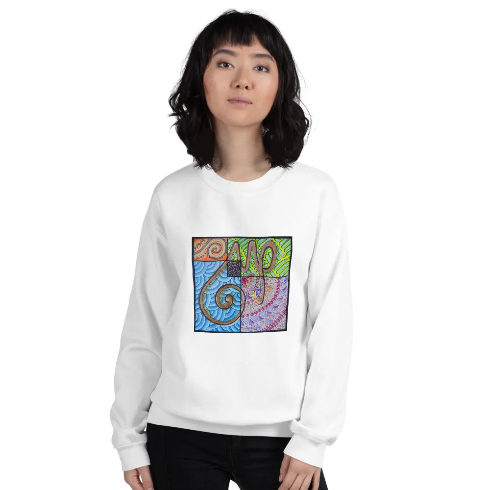 Pullover Sweatshirt with Arabic Calligraphy - Sabr (صَبْرٌ‎)