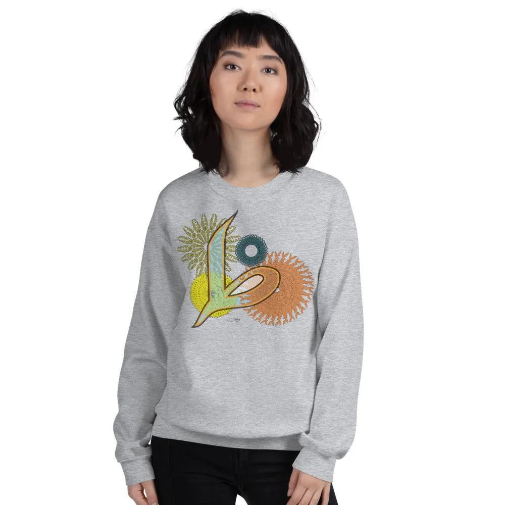 Pullover Sweatshirt with Arabic Initial - 'Ṭā' (ط)